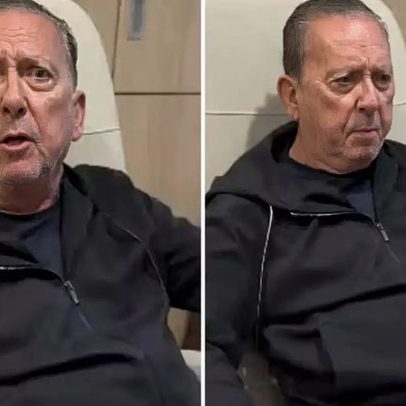 Galvão Bueno grava vídeo em hospital e detalha cirurgia com placa e parafusos