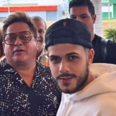Leonardo diverte-se ao encontrar sósia de Zé Felipe em evento