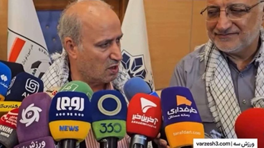 Mehdi Taj presidente da federação iraniana de futebol – Reprodução de vídeo