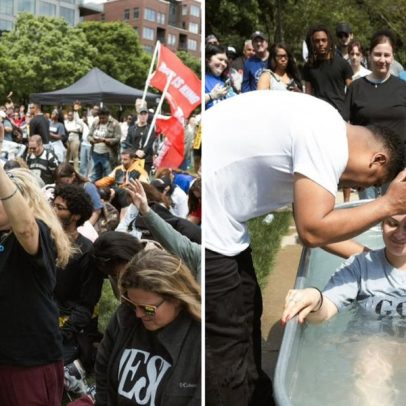 43 batizados na Marcha para Jesus nos EUA, Cristo ainda salva