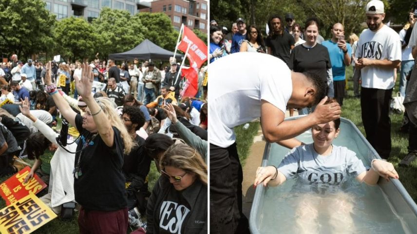 A Marcha para Jesus nos EUA. (Foto: Reprodução/Instagram/United Revival)