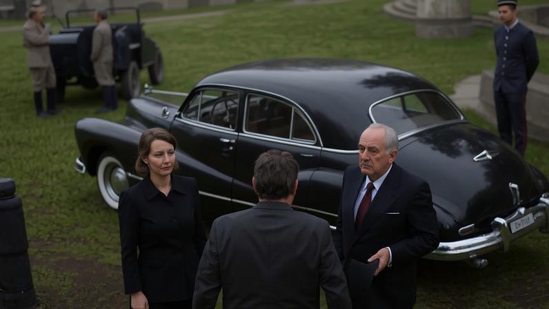 Scène de « Fatherland », de Pawel Pawlikowski, revive o retorno do Prêmio Nobel de Literatura Thomas Mann à Alemanha em 1949.