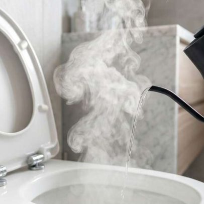 Truque com água quente para limpar o vaso sanitário se espalha