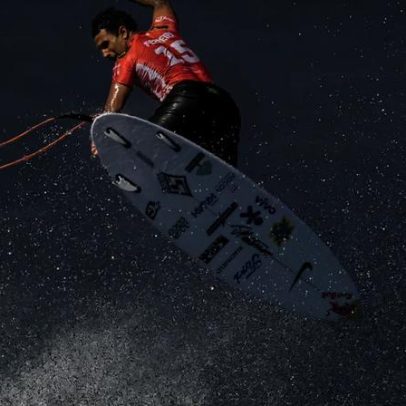 Ataque de animal marinho interrompe semifinal brasileira da WSL na Nova Zelândia