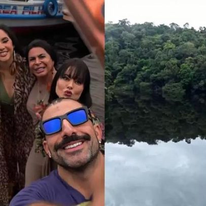 Famosos participam de imersão em comunidade indígena e mergulham com botos