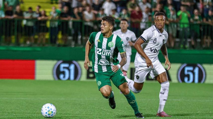 João Vitor pela Chapecoense em jogo contra o Botafogo