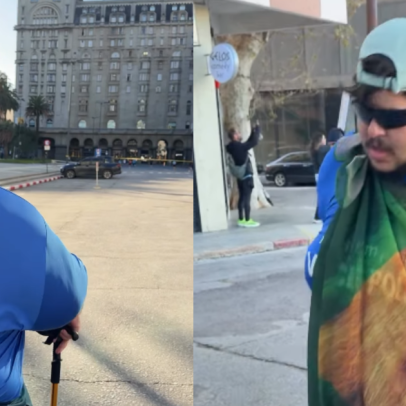 Influenciador que já pesou 310 kg termina corrida e celebra vida