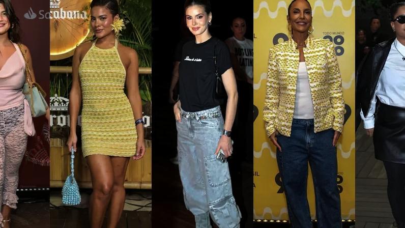Show da Shakira em Copacabana: veja fotos dos looks das famosas para a apresentação.