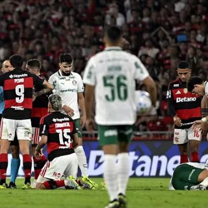 Flamengo x Palmeiras: Carrascal é expulso aos 20 minutos do 1º tempo