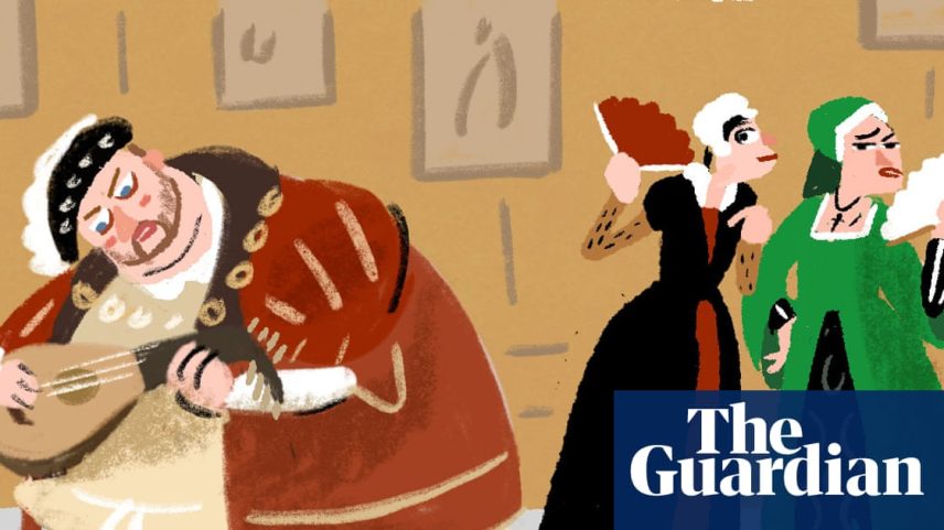 Henry VIII, o rei do rock'n'roll, retratado em cartoon de Stephen Collins