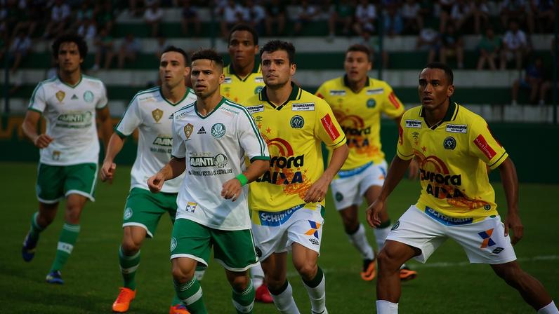 Chapecoense 5 x 1 Palmeiras, em 2015 — Foto: Márcio Cunha/ACF