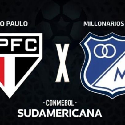 São Paulo x Millonarios-COL: onde assistir, escalações e arbitragem