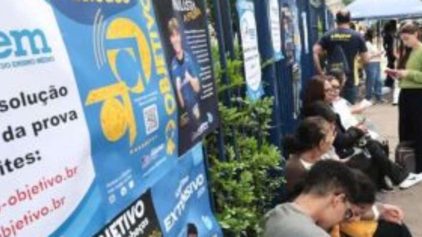 Candidatos que participaram do Enem.