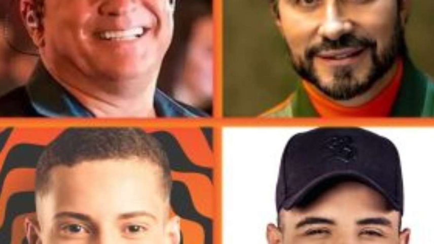 Leonardo, Padre Fábio de Melo, Manin Vaqueiro e Tarcísio do Acordeon.