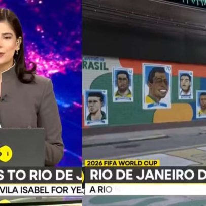 Rua no RJ, pintada para a Copa, vira matéria em jornal indiano