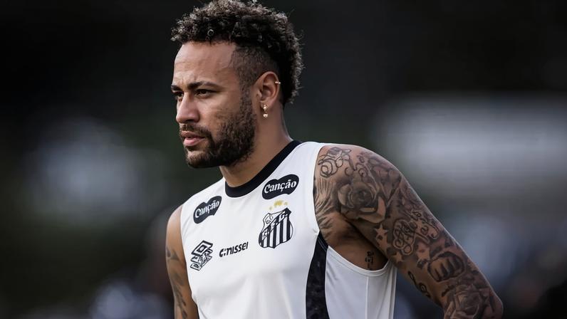 Neymar em campo pela Seleção Brasileira na Copa do Mundo de 2022 –