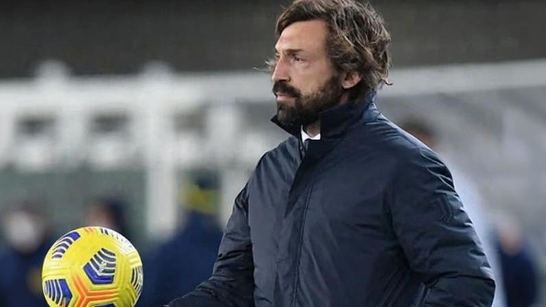 Andrea Pirlo in 2021, when head coach of Juventus. He has been accused of being a ‘moral bankrupt’ by the Ukrainian skeleton athlete Vladyslav Heraskevych.