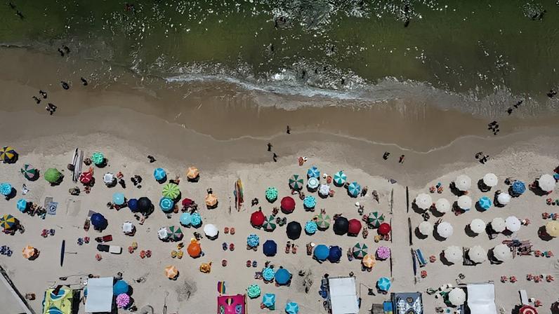 Praia de Copacabana.