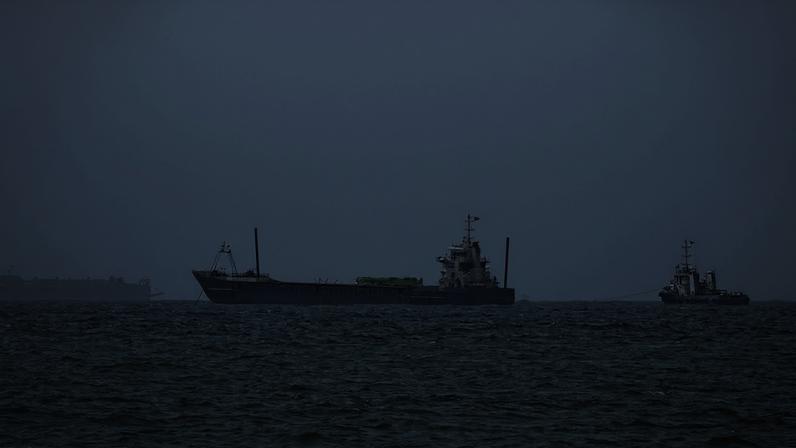Vessels off the coast of Sharjah in the United Arab Emirates on May 21.