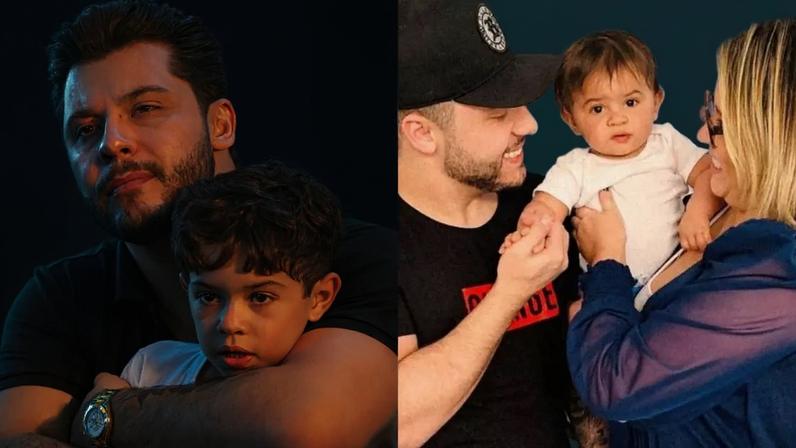 Murilo Huff mostra "figurinha rara" do filho com Marília Mendonça