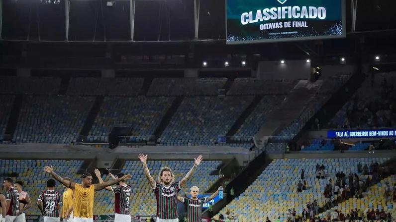 Fluminense em partida contra o Deportivo La Guaira pela 6ª rodada da fase de grupos da Conmebol Libertadores 2026