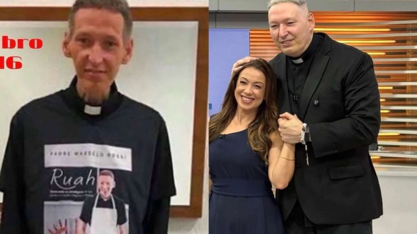Padre Marcelo Rossi chegou a pesar apenas 60 kg na fase mais crítica da doença, mas dez anos depois recuperou a saúde do corpo e da mente