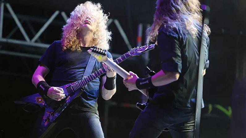 Megadeth com Dave Mustaine e Kiko Loureiro