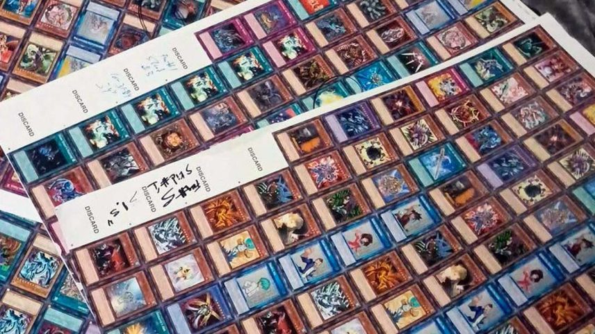 Folhas de cartas Yu-Gi-Oh!