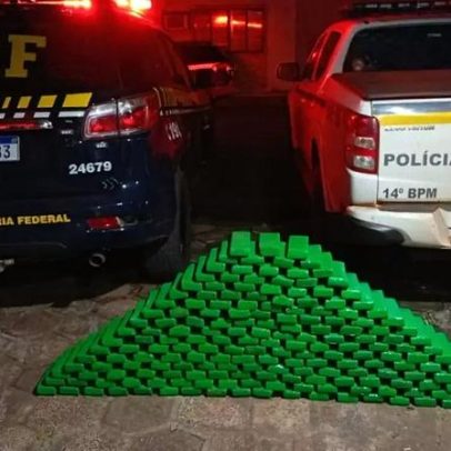 Operação apreende 130 kg de droga às margens do Rio Uruguai, Garruchos