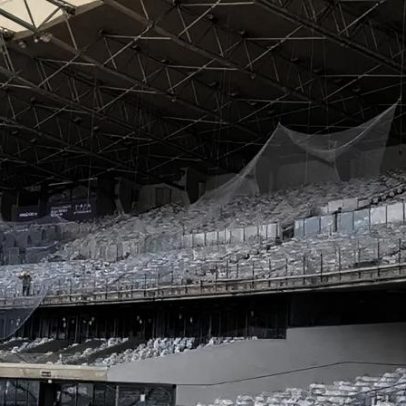 Mineirão reforça segurança com nova rede no setor da torcida visitante