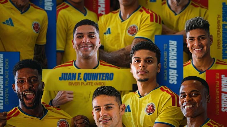 Colômbia anuncia os 26 nomes para a Copa do Mundo.