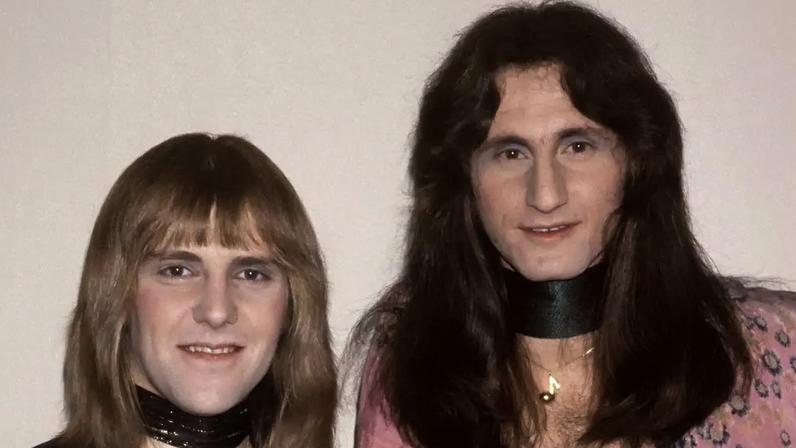 Alex Lifeson e Geddy Lee, do Rush, na década de 1970
