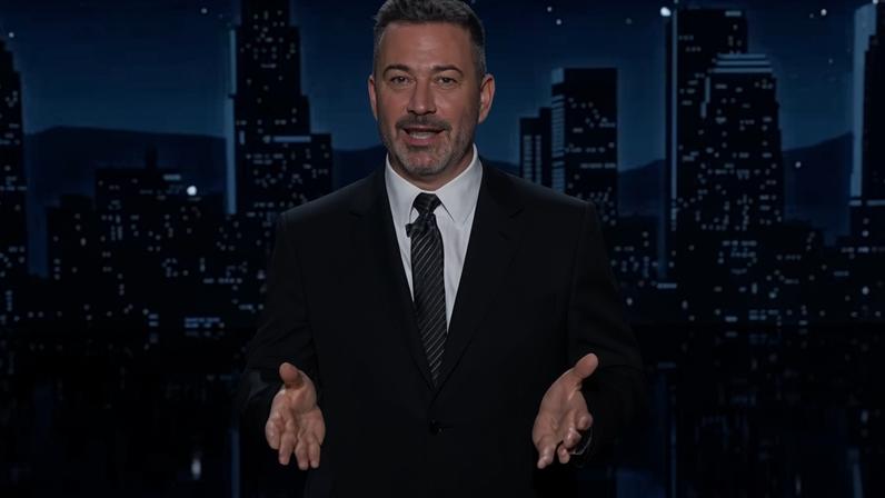Jimmy Kimmel: ‘If he wasn’t so dumb it might be diabolical but it isn’t, he’s dumb.’ Photograph: YouTube