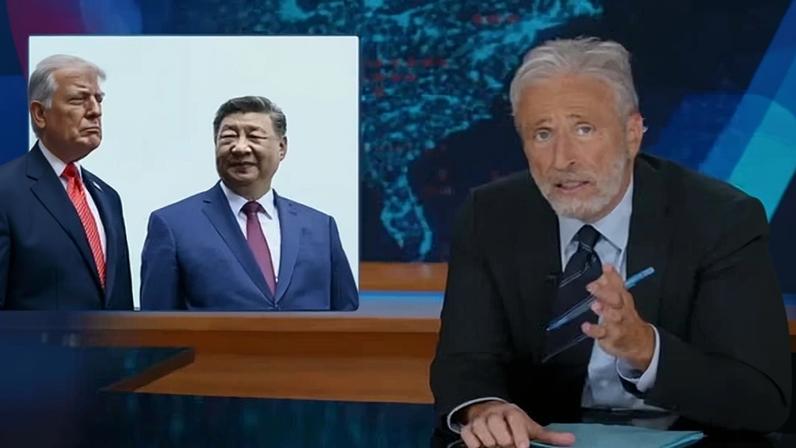 Jon Stewart comenta visita de Trump a Xi: o que ficou foi o Instagram?