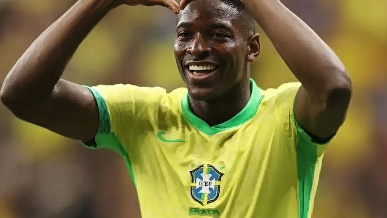 Luiz Henrique, atacante da Seleção Brasileira.