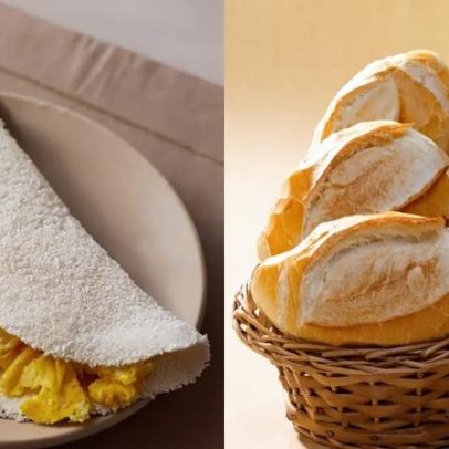 Tapioca ou pão francês, qual é a melhor opção na dieta