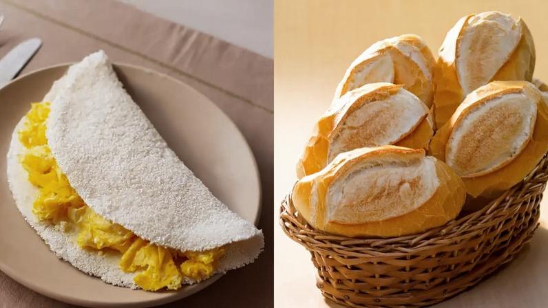 Veja qual o melhor para sua dieta: tapioca ou pão francês