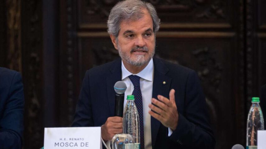 Renato Mosca de Souza durante evento da Deloitte
