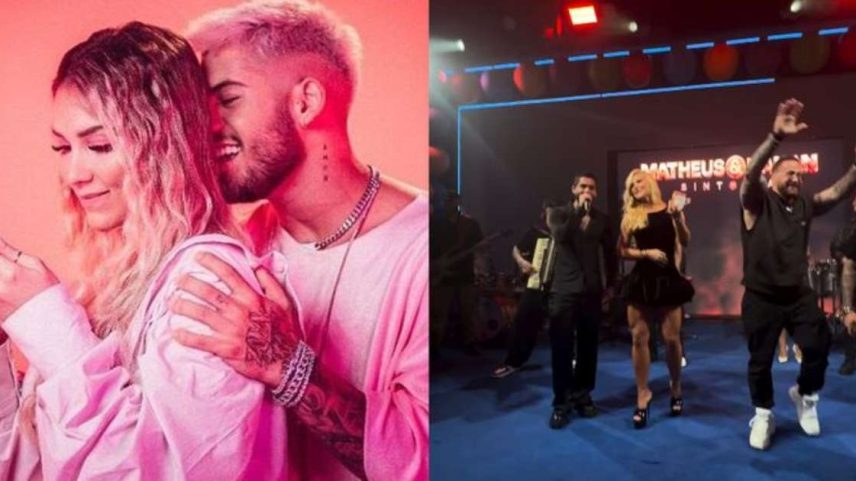 Zé Felipe cantou 'Só Tem Eu', música que marcou início do romance com Virgínia, ao lado da ex no aniversário da filha Maria Alice