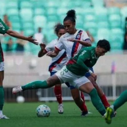 Bahia e Palmeiras empatam em jogo morno no Brasileirão Feminino