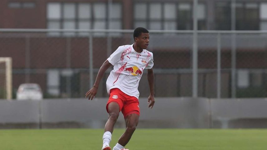 Marquinhos Monteiro, jogador do time sub-20 do Red Bull Bragantino.