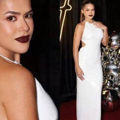 Maisa aposta em look clean com vestido branco para seu 24º aniversário