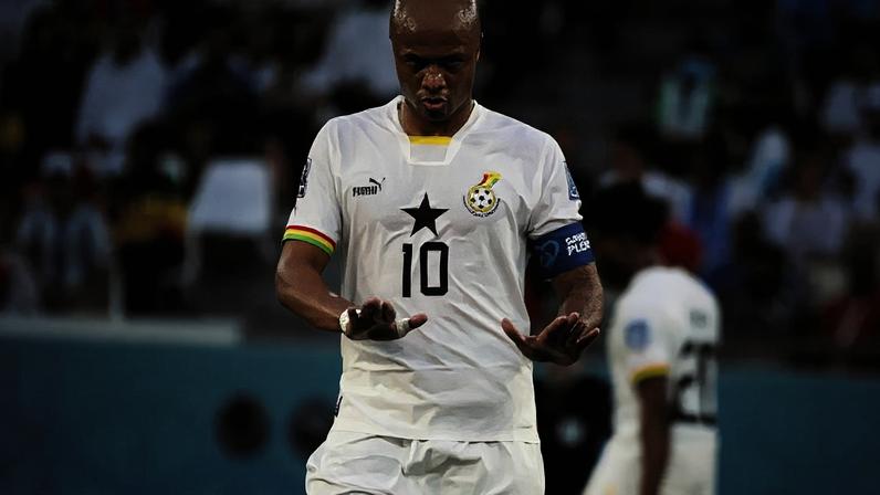 André Ayew durante a Copa do Mundo de 2022 por Gana –