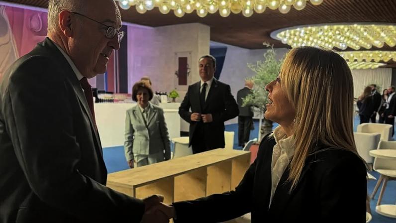 Meloni e Parmelin se encontraram em cúpula na Armênia