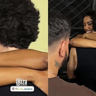 IZA e João Vitor Silva curtem samba no Rio com discrição