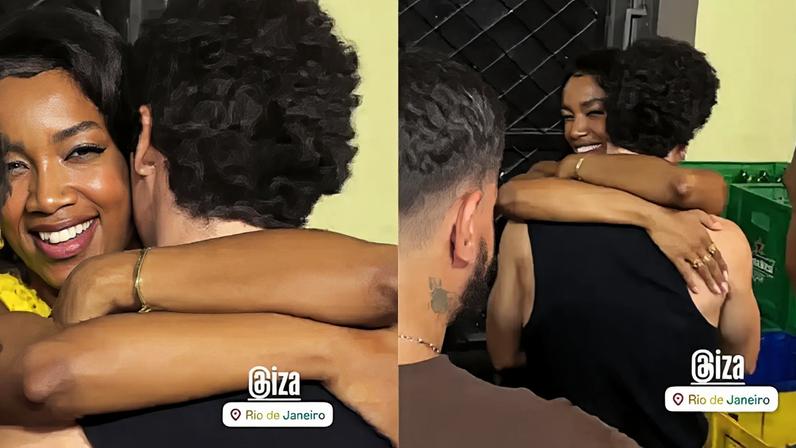 Iza curte samba agarradinha com João Vitor Silva —