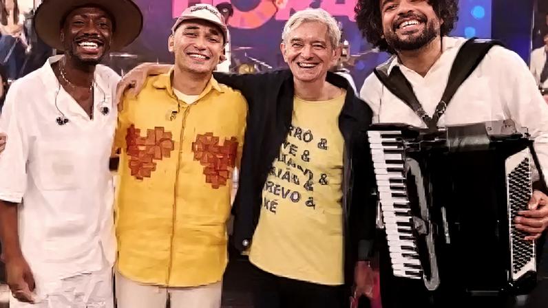 Jota.pê, João Gomes, Serginho Groisman e Mestrinho.