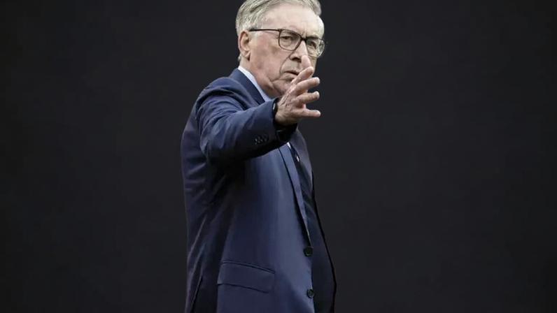 Carlo Ancelotti comanda a seleção brasileira em amistoso contra a França em Boston, nos Estados Unidos, em 26 de março de 2026.