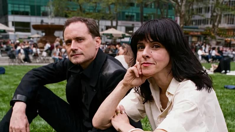 Zayd Ayers Dohrn and Harriet Clark, writers with new books, meeting for the first time in New York.