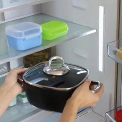 Guardar panelas com comida na geladeira é erro além da higiene